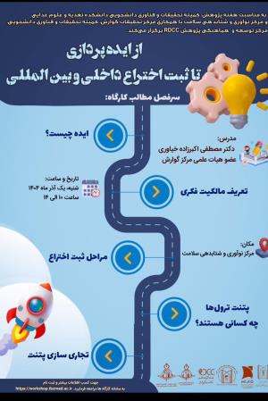 کارگاه "از ایده پردازی تا ثبت اختراع داخلی و بین المللی" 